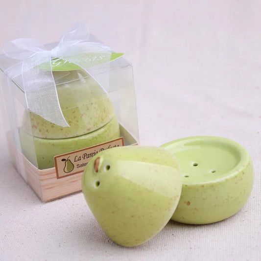 The Perfect Pair - Ceramic Pear Salt & Pepper Shakers