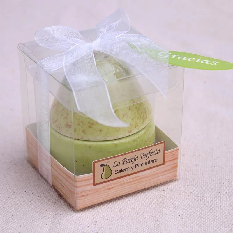 The Perfect Pair - Ceramic Pear Salt & Pepper Shakers