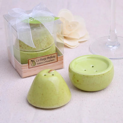 The Perfect Pair - Ceramic Pear Salt & Pepper Shakers