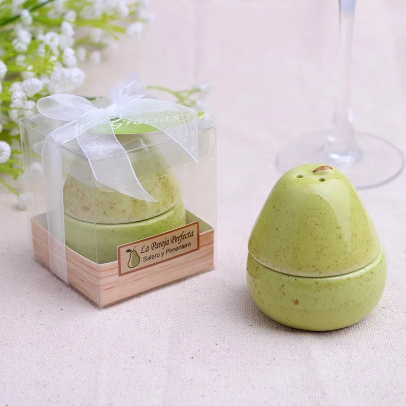 The Perfect Pair - Ceramic Pear Salt & Pepper Shakers