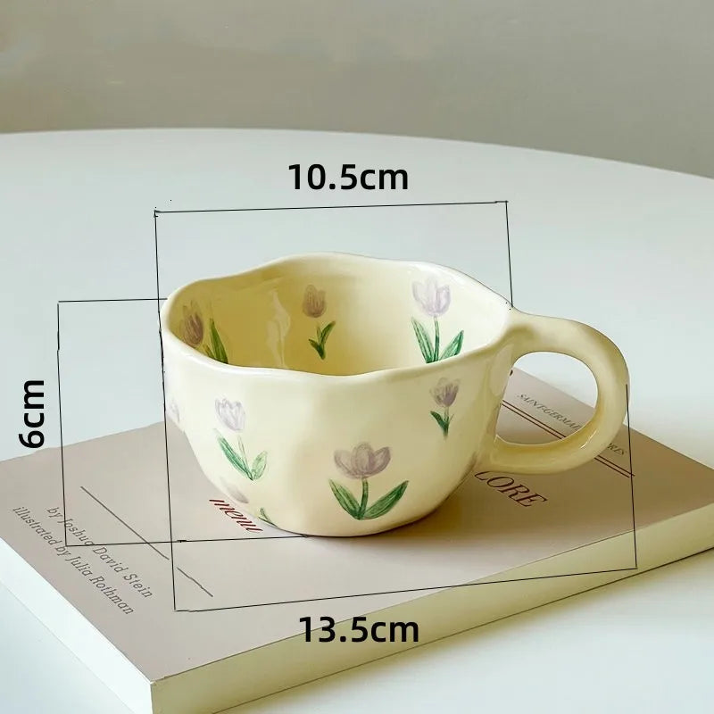 Flower Ceramic Mugs