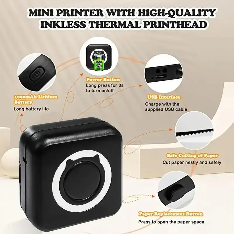 Portable Mini Thermal Printer