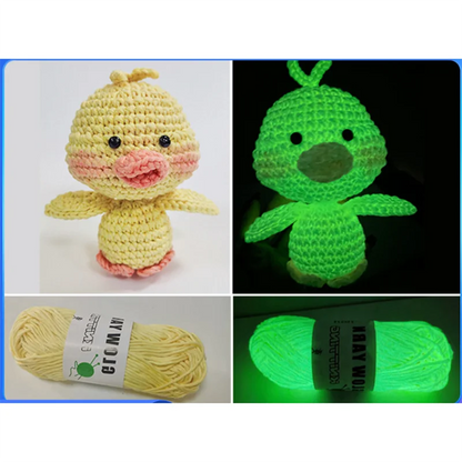 Cool Glow In The Dark Yarn - 2 Rolls/Pack