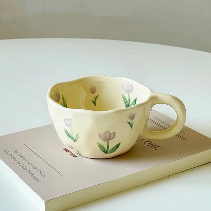 Flower Ceramic Mugs