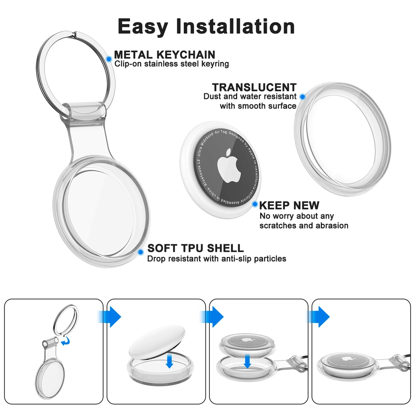 Waterproof Keychain Case for Apple Airtag