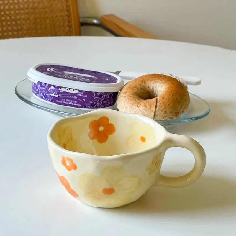 Flower Ceramic Mugs