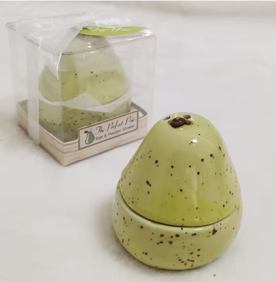 The Perfect Pair - Ceramic Pear Salt & Pepper Shakers