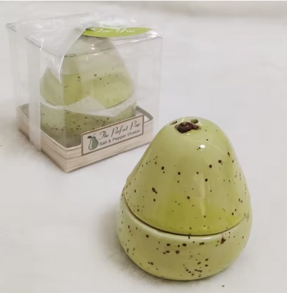 The Perfect Pair - Ceramic Pear Salt & Pepper Shakers