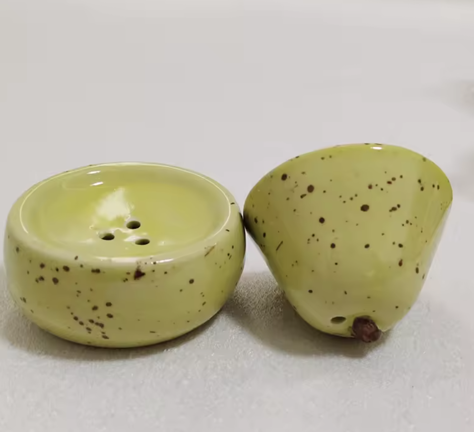 The Perfect Pair - Ceramic Pear Salt & Pepper Shakers