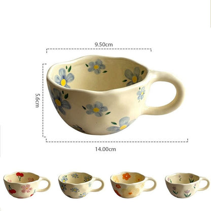 Flower Ceramic Mugs